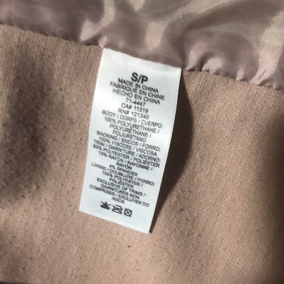 Dusty rose faux leather jacket - Picture 4 of 5